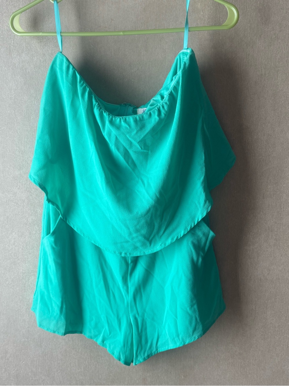 She + Sky Teal Layered Spaghetti-Strap Camisole